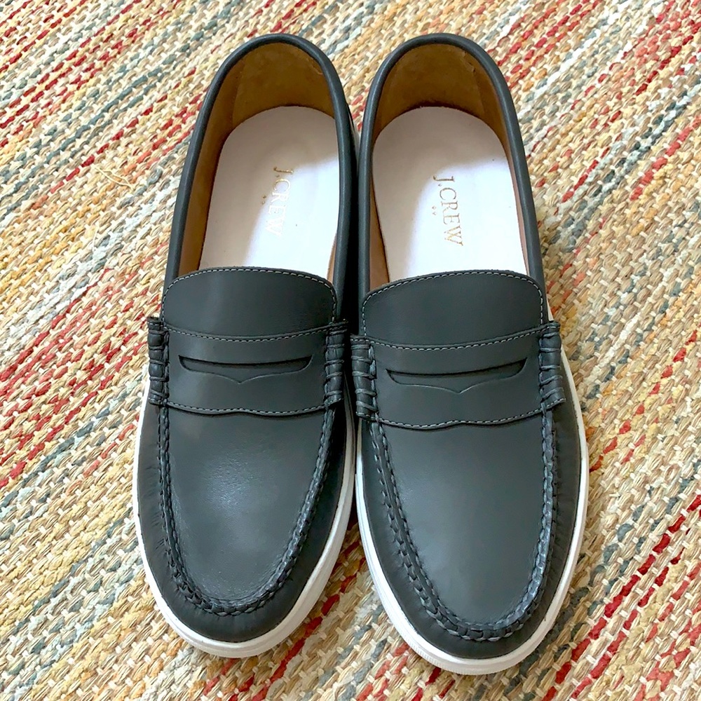 Men’s J. Crew leather loafer sneakers